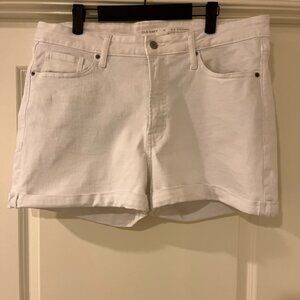 White Jean Shorts